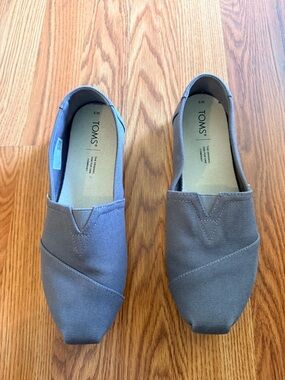 Toms Classic Slip-On Canvas Shoes - Gray